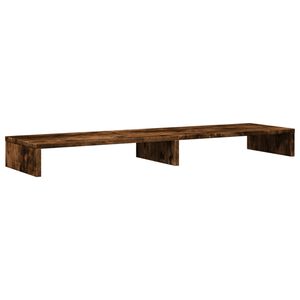 vidaXL Поставка за монитор, опушен дъб, 100x27x10 см, инженерно дърво