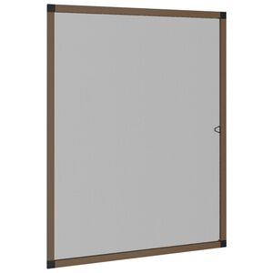 vidaXL Мрежа против насекоми за прозорци, кафяв, 80x100 см