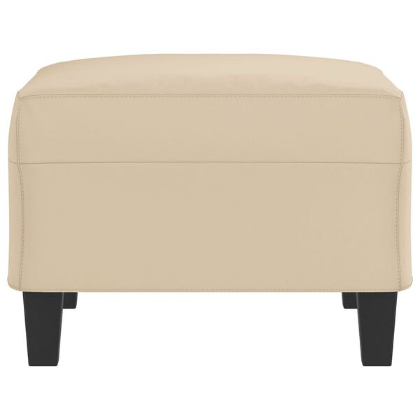 vidaXL Табуретка, кремава, 70x55x41 см, плат микрофибър