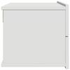 vidaXL Нощно шкафче, бяло, 40x30x30 см, инженерно дърво
