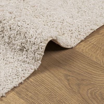 vidaXL Шаги килим с дълъг косъм "PAMPLONA" модерен кремав 60x110 см