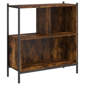 vidaXL Библиотека, опушен дъб, 72x28x77,5 см, инженерно дърво