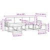 vidaXL Комплект дивани за открито 6 pcs Натурален и Крема