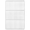 vidaXL Решетка за грил 60 x 40 cm Неръждаема стомана Сребристо