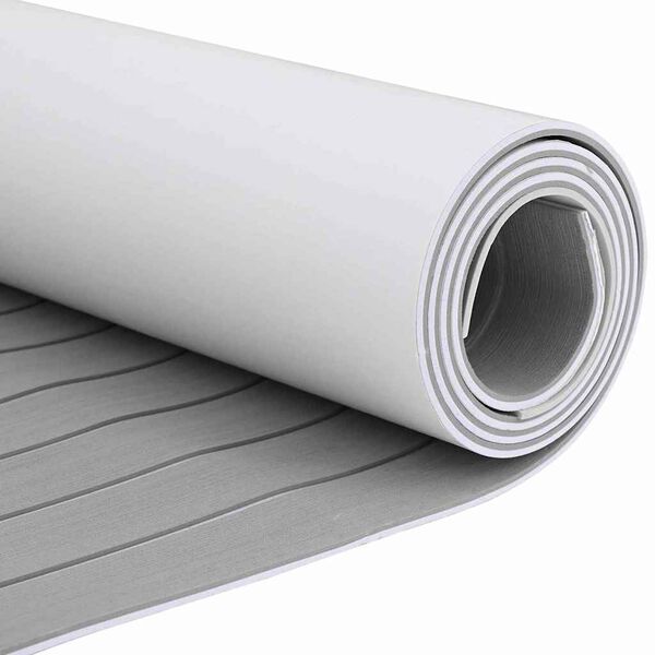 vidaXL Корабно покритие Светлосиво и бяло 240 x 60 cm EVA пяна