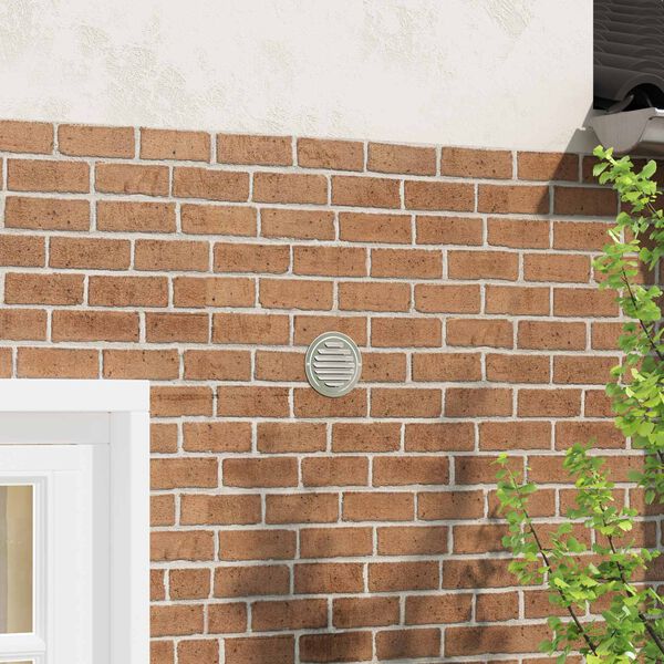 vidaXL Предпазители за въздушна вентилация 4 pcs Сребрист 80 mm