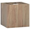 vidaXL Стенен шкаф за баня, 46x25,5x40 см, тиково дърво масив
