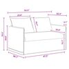 vidaXL Комплект дивани 2 pcs Тъмен сив 196 x 82 x 85 см текстил