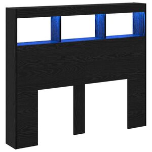 vidaXL Облегалка за глава Черния дъб 120 x 17 x 102 cm Инженерно дърво