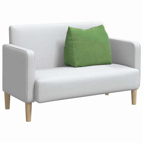 vidaXL Възглавница за гръб Светло зелено 60 x 20 x 50 см