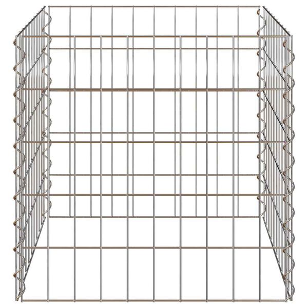 vidaXL Компостер Сив Стомана