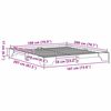 vidaXL Рамка за легло Кафяво с восъчно покритие 180 x 200 cm