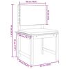 vidaXL Комплект градинска пейка 4 pcs Кафяво Акациево дърво масив