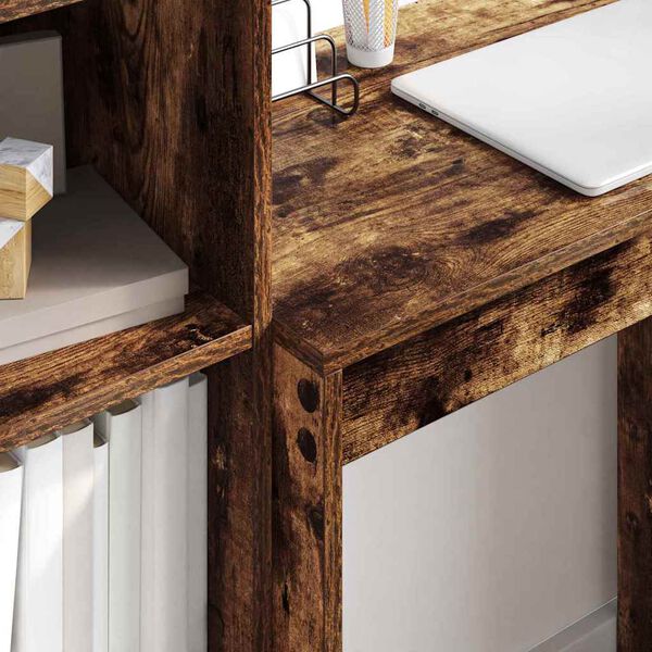 vidaXL Бюро с чекмедже 2 pcs Димян дъб