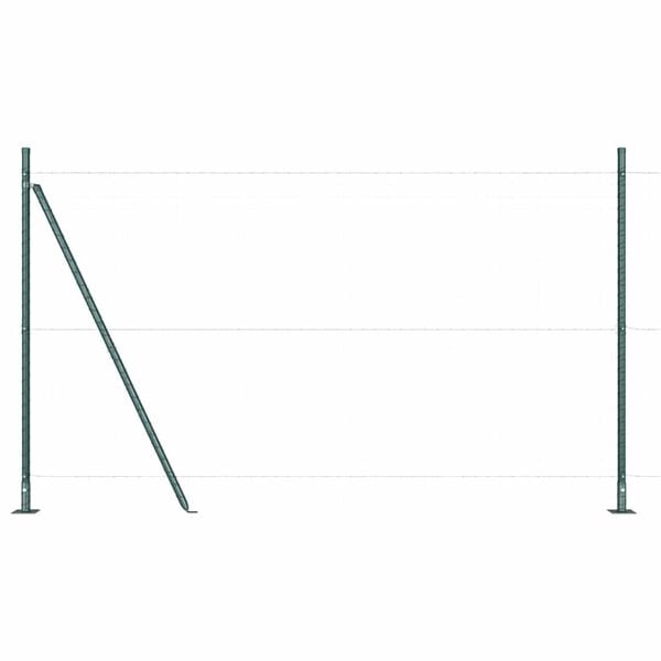 vidaXL Стълб за ограда. 52 pcs Сив 3,2 x 3,2 x 88,5 см