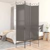 vidaXL Параван за стая, 3 панела, антрацит, 120x220 cм, текстил