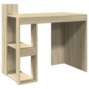 vidaXL Офис бюро, дъб сонома, 103,5x56,5x94 см, инженерно дърво