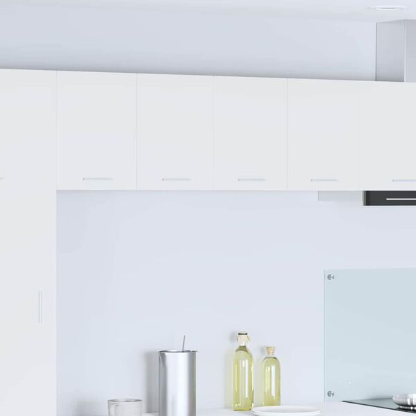 vidaXL Висящ шкаф със съхранение Бяло 60 x 31 x 40 см Инженерно дърво