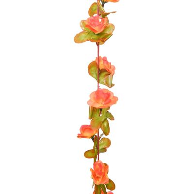 vidaXL Гирлянди от изкуствени цветя 6 бр оранжеви 250 см
