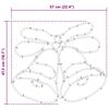 vidaXL Коледен звънец с 144 LED светодиода Многоцветен 56 x 46 см ПВЦ