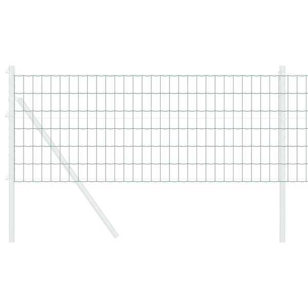 vidaXL Европейска ограда Зелен 0,8 x 10 m Желязо с PVC покритие