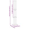 vidaXL Стендове за търговски прояви Бяло 30 x 23,5 x 210 см Стомана