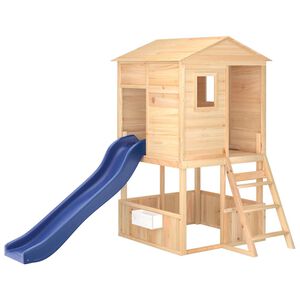 vidaXL Градински комплект за игра, масивна дървесина, ела