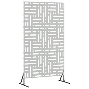 vidaXL Екран за уединение 100 x 50 x 180 см Поцинкована стомана
