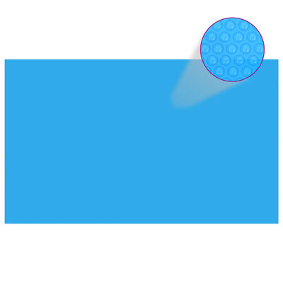 vidaXL Правоъгълно покривало за басейн, 500x300 см, PE, синьо