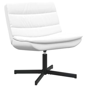 vidaXL Въртящ се стол Бяло 63 x 75 x 76 см PU