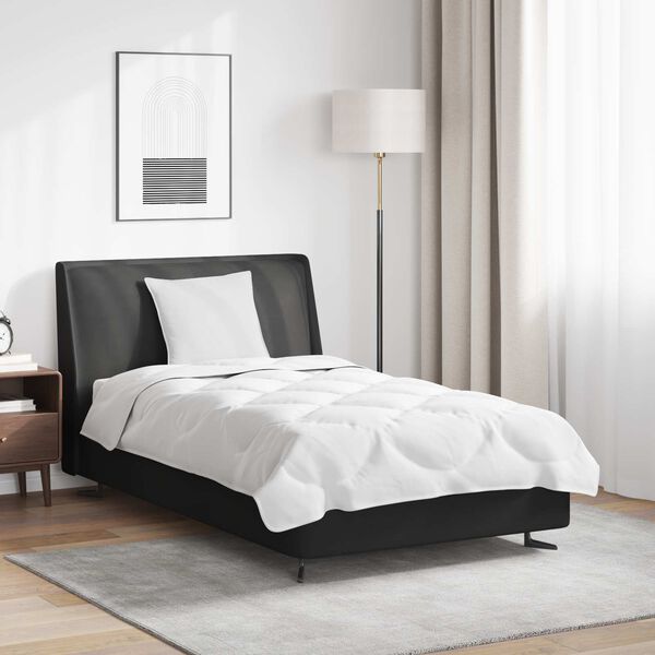 vidaXL Комплект завивки с възглавница 2 pcs Бяло Микрофибър