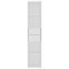 vidaXL Шкаф библиотека, бял, 36x30x171 см, инженерно дърво