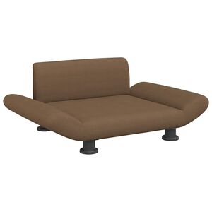 vidaXL Кучешко легло кафяво 70x45x28 см кадифе