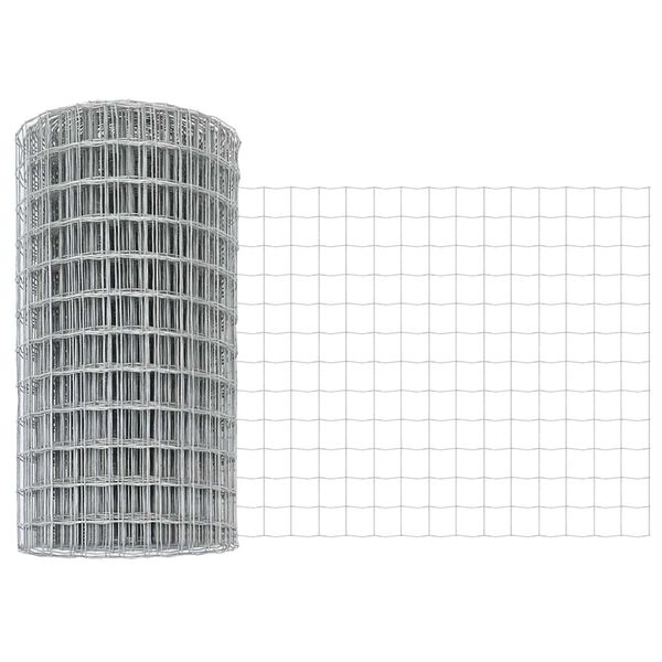 vidaXL Европейска ограда 0,6 x 25 м Желязо с PVC покритие