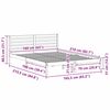 vidaXL Рамка за легло с таблото Кафяво с восъчно покритие 160 x 210 cm