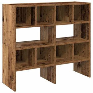 vidaXL Поставки за обувки, 2 бр, стифируеми, старо дърво, 89,5x30x40см