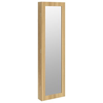vidaXL Огледален шкаф за бижута, стенен монтаж, 30x8,5x106 см