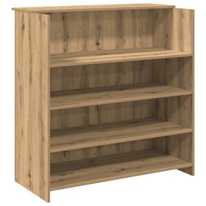 vidaXL Приемно бюро, дъб артизан, 100x50x103,5 см, инженерно дърво