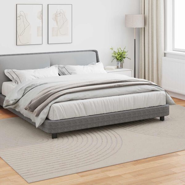 vidaXL Килими за помещение HUARTE Крем 280 x 200 см Полиестер