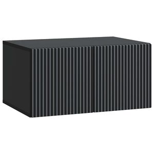 vidaXL Стенно монтиран ТВ шкаф 59,5 x 41 x 30 см Черно