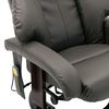 vidaXL ТВ масажен реклайнер, сив, изкуствена кожа