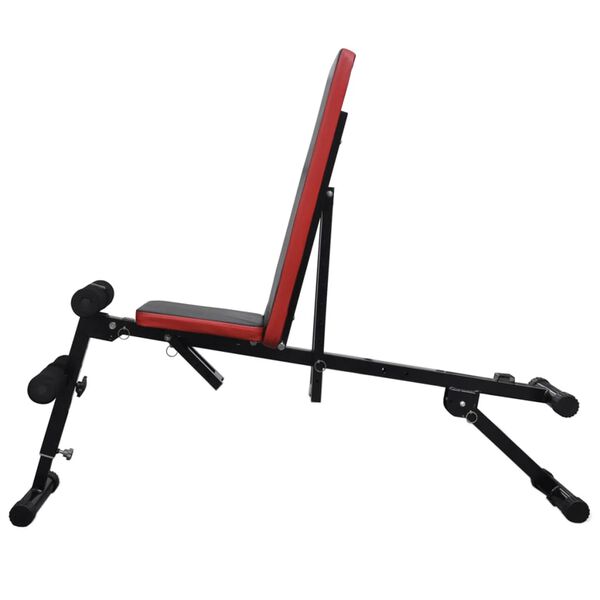 vidaXL Комплект регулируема пейка за преси с щанга и дъмбели, 30,5 кг