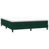 vidaXL Box Spring легло без матрак Тъмнозелено 180x220 cm кадифе