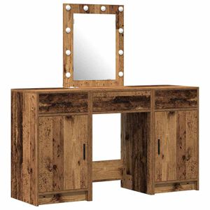 vidaXL Тоалетка Кафяво 50 x 41 x 135 см Инженерна дървесина