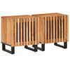 vidaXL Нощни шкафчета, 2 бр, 40x34x46 см, акация масив