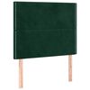 vidaXL Рамка за легло без матрак, тъмнозелена, 90x200 см, кадифе