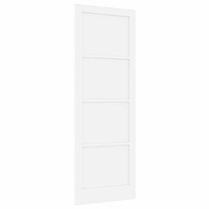 vidaXL Вътрешна врата 83 x 232 см Шперплат Бяло