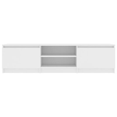vidaXL ТВ шкаф, бял, 140x40x35,5 см, ПДЧ