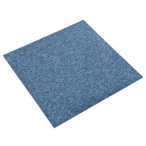 vidaXL Килим 20 бр. Синьо 50 x 50 cm 100% Полипропилен