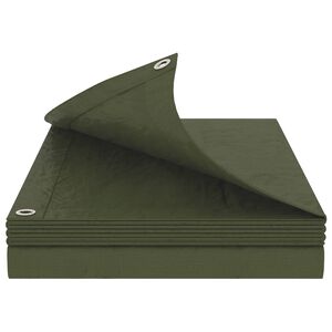 vidaXL Платно с детайли Зелено 2 x 3 м 90 г / м&sup2; ПЕ